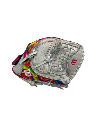 Used Wilson FLASH RH Throw Fastpitch Gloves Grey 11 1/2" 11692-S000141793