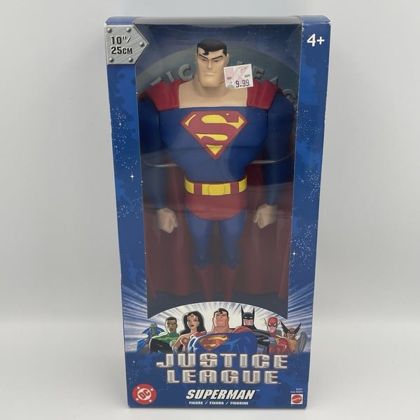Justice League Unlimited SUPERMAN 10" DC JLA Super Hero Animated Figure Mattel