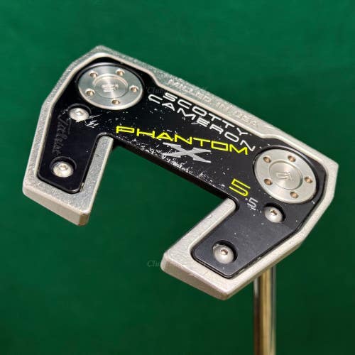 Scotty Cameron 2021 Phantom X 5.5 Slant-Neck 34" Putter Golf Club w/ Headcover