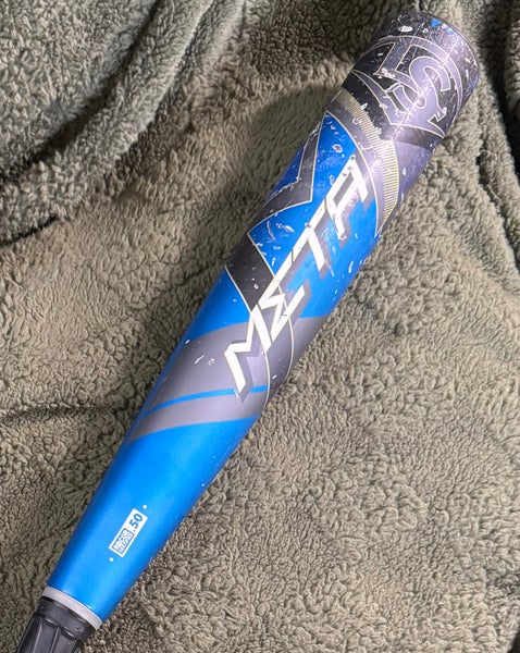 2020 LOUISVILLE SLUGGER BLUE META Composite BBCOR Certified Bat (-3) 28 oz 31" (Used)