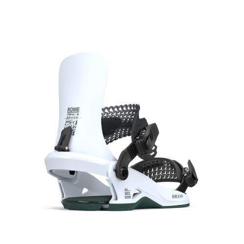 Rome Brass HW Snowboard Bindings M/L (Women's US 9-11.5) Ice New 2026