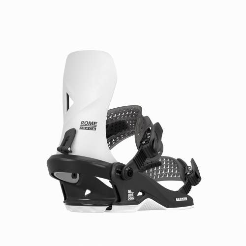 Rome Trace HW Snowboard Bindings L/XL Men's US 10.5-12.5 White 2026