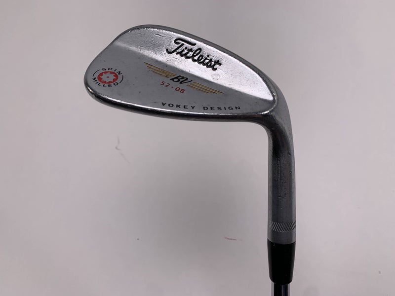 Titleist Vokey Spin Milled Chrome 2009 Gap Wedge GW 52* 8 Wedge Steel Mens RH
