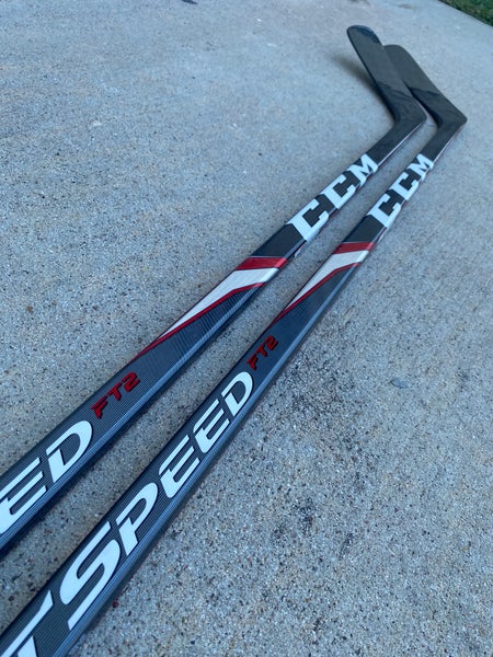 2 PACK CCM JetSpeed FT2 Pro Stock Hockey Stick Grip 95 Flex Left P88M KANE Pro Curve 3887