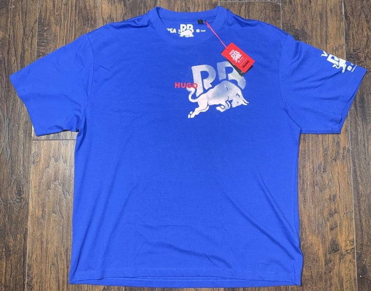 Visa Cash App Racing Bulls Hugo Boss Stencil Logo F1 Team Formula One Tee Sz 3XL