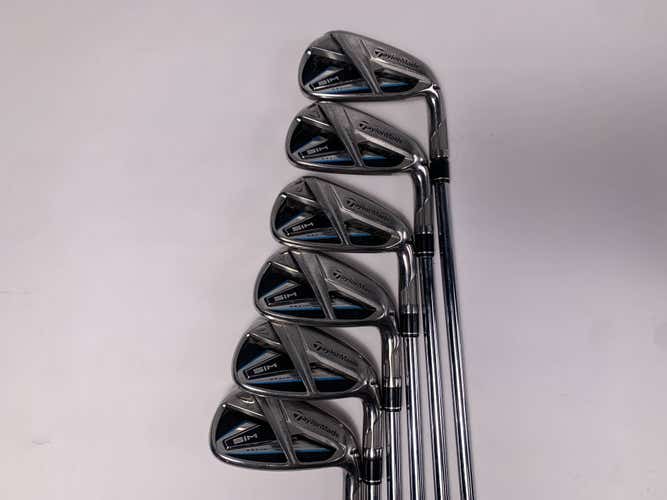 TaylorMade SIM MAX Iron Set 5-PW KBS Max 85g Regular Steel Mens RH