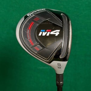 TaylorMade M4 18 Fairway 5 Wood Fujikura Atmos Red FW 6-S Graphite Stiff