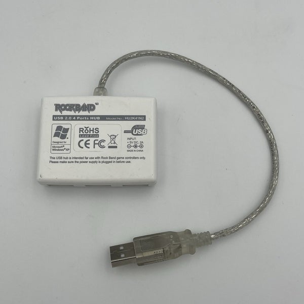 Rock Band USB 2.0 4 Ports Hub HU2K41N2 Dongle Adapter Windows XP