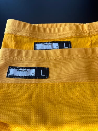 Blue and Yellow Senior Large CCM Socks (Used)