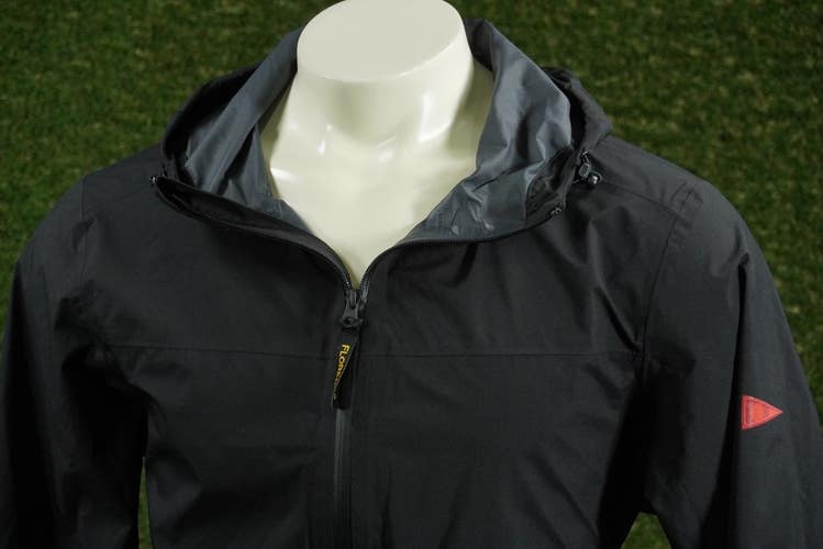 MENS MEDIUM FLORENCE MARINE X RAIN PRO JACKET FULL-ZIP LONG SLEEVE BLACK, VGC