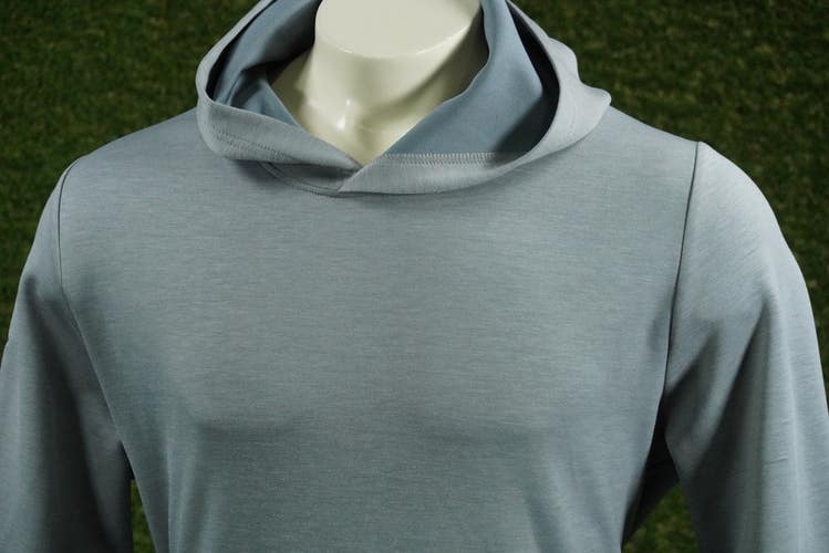 MENS MEDIUM CALLAWAY GOLF SWING TECH HOODIE PULLOVER GOLF LONG SLEEVE GRAY, VGC