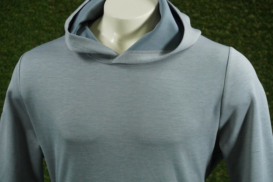 MENS MEDIUM CALLAWAY GOLF SWING TECH HOODIE PULLOVER GOLF LONG SLEEVE GRAY, VGC