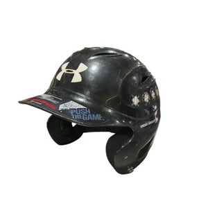 Used Under Armour BLK HELMET Batting Helmet No Mask Black One Size 11834-S000040468