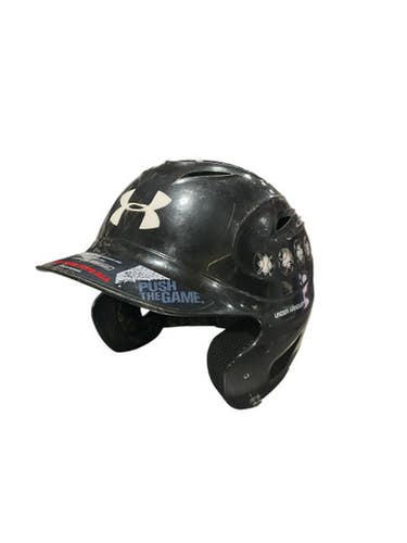 Used Under Armour BLK HELMET Batting Helmet No Mask Black One Size 11834-S000040468