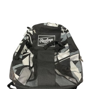 Used Rawlings TBALL BAG BB/SB Player Carry Bag Black And White 11834-S000040472