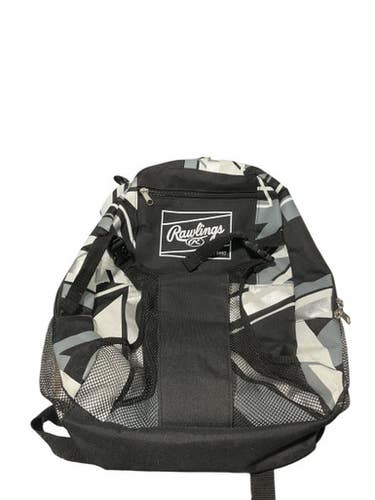 Used Rawlings TBALL BAG BB/SB Player Carry Bag Black And White 11834-S000040472