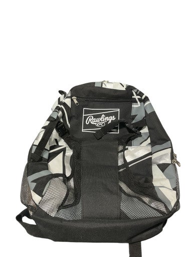 Used Rawlings TBALL BAG BB/SB Player Carry Bag Black And White 11834-S000040472
