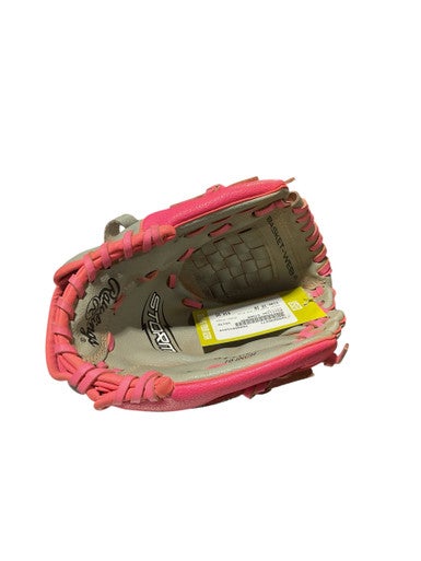 Used Rawlings STORM BB/SB Glove RH Throw Graphite And Pink 10" 11834-S000040477