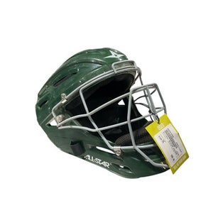 Used All-Star ALLSTAR MVP2500 7-7 1/2 Catchers Helmet w/Mask Green One Size 11834-S000040546