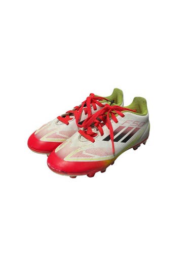 Used Adidas Soccer Cleats White Junior 01 11834-S000040556