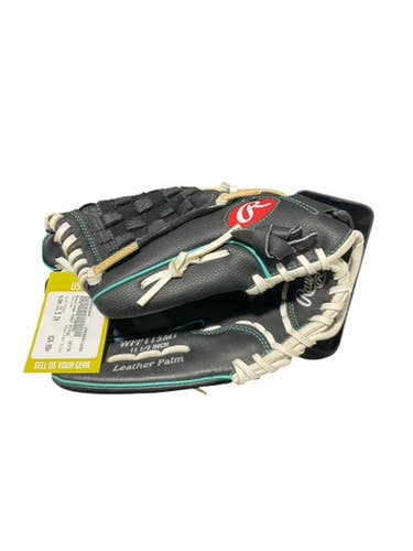 Used Rawlings FAST PITCH BB/SB Glove LH Throw Black 11 1/2" 11834-S000040494