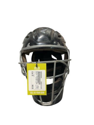 Used Easton CATCHER SIZE 7 1/8-7 1/2 Catchers Helmet w/Mask Black One Size 11834-S000040594