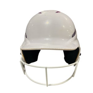 Used RIP-IT WHITE RIPIT Batting Helmet w/Mask White One Size 11834-S000040710