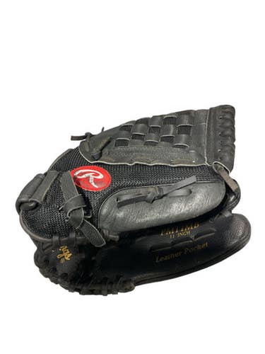 Used Rawlings PLAYMAKER SERIES BB/SB Glove RH Throw Black 11" 11834-S000040718