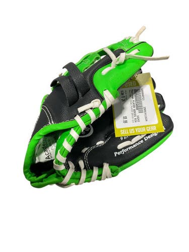 Used Rawlings PLAYER SERIES 9IN BB/SB Glove RH Throw Green 9" 11834-S000040721