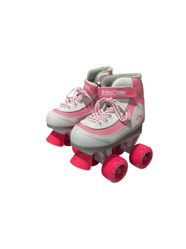Used RollerDerby QUAD Child Roller Quad Skates White Youth 12.5 11834-S000040756