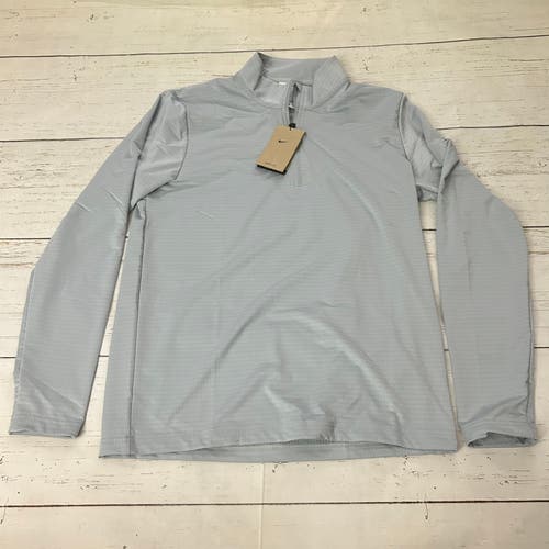 Nike Victory Dri-Fit 1/2 Zip Golf Pullover Light Smoke Gray Mens M FD5837-077