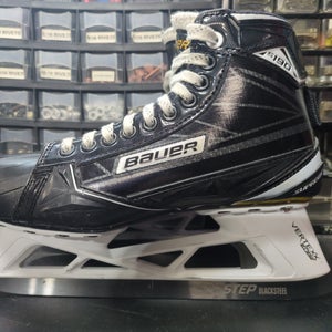 Bauer Supreme S190 Goalie Skates Extra Wide Width Size 6.5 STEP blacksteel