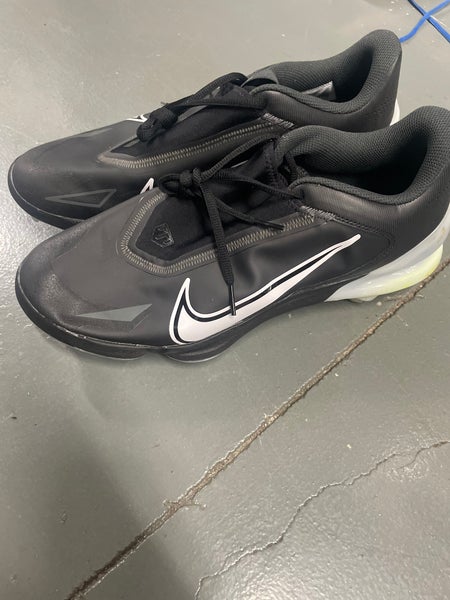 Black Men's Size M 11.0 (W 12.0) Adult Nike Trout Low Top Metal (New)