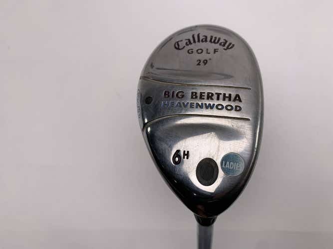 Callaway Big Bertha Heavenwood 6 Hybrid 29* Big Bertha Gems 55g Ladies RH