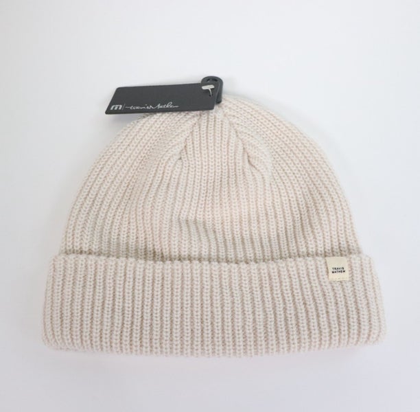 Travis Mathew Men's Coastal Beanie Moonbeam Cream NWT $35 MSRP - FREE SHIPPING