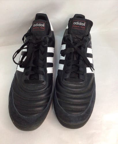 Black Men's Size M 12.0 Adidas Mundial Team Indoor Soccer Cleats (Gently Used)