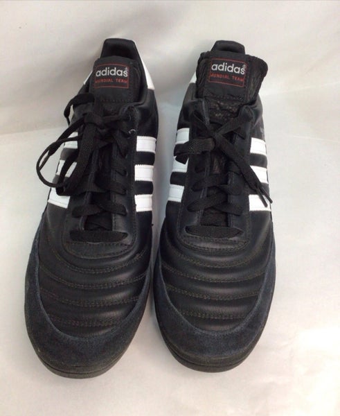 Black Men's Size M 12.0 Adidas Mundial Team Indoor Soccer Cleats (Gently Used)