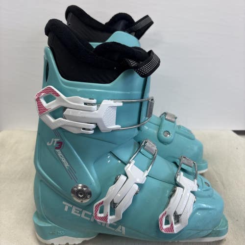 Mondo Size 21.5 US Girls Size 4 TECNICA PEARL JT3 Ski Boots. Excellent Cond