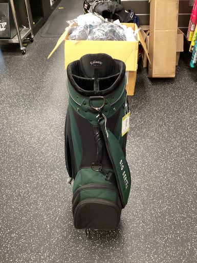 Used Callaway 5 SLOT CART BAG Mens Cart Bag Dark Green 11851-S000038267