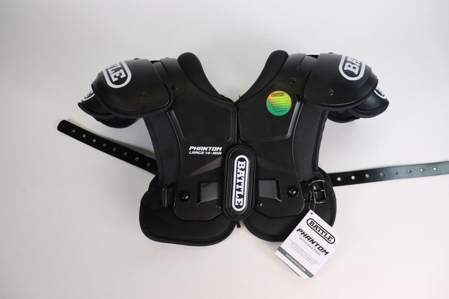 Battle Youth Phantom Shoulder Pads, Black, Size L 14-15"/ READ