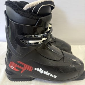 Mondo Size 21 US Kids Size 2 ALPINA At 1 Ski Boots.
