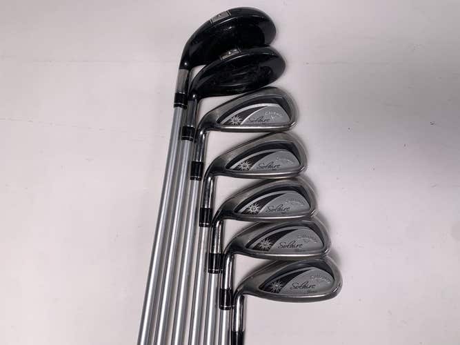 Callaway Solaire Gems Hybrid Iron Set 5-PW+SW 45g Ladies Steel Womens RH