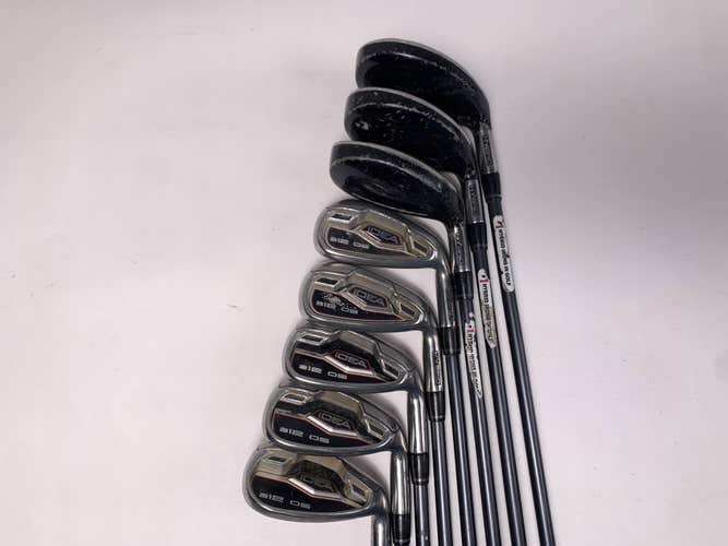 Adams Idea A12 OS Hybrid Iron Set 4-PW+SW Grafalloy Pro Launch Blue Senior RH