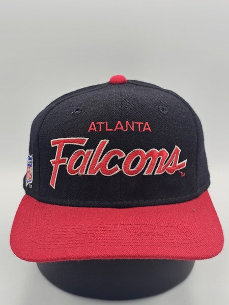 Vintage Atlanta Falcons NFL Sports Specialties 100% Wool Fitted Script Hat Sz 7