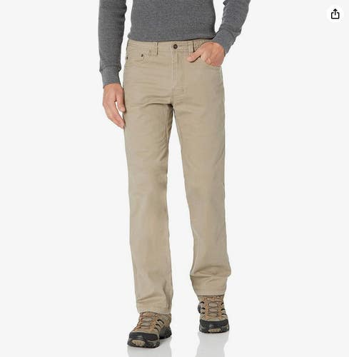 NEW prAna Men's Bronson pants 35" waist ,  34-Inch Inseam - PRANA  Dark Khaki