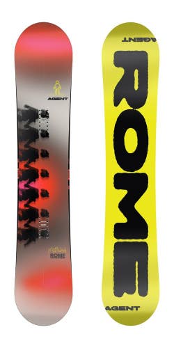 Rome Agent Men's Snowboard 157 cm True Twin Fusion Camber All-Mountain New 2026