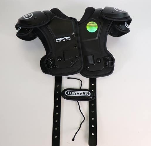 Battle Youth Phantom Shoulder Pads, Black, Size S / READ