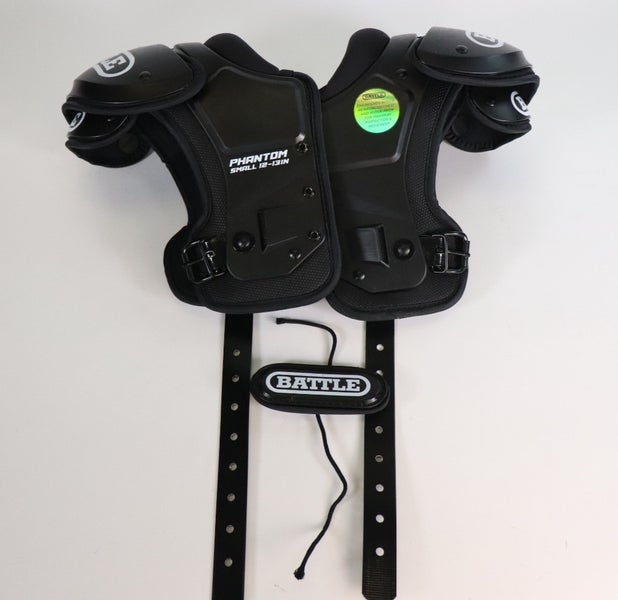 Battle Youth Phantom Shoulder Pads, Black, Size S / READ