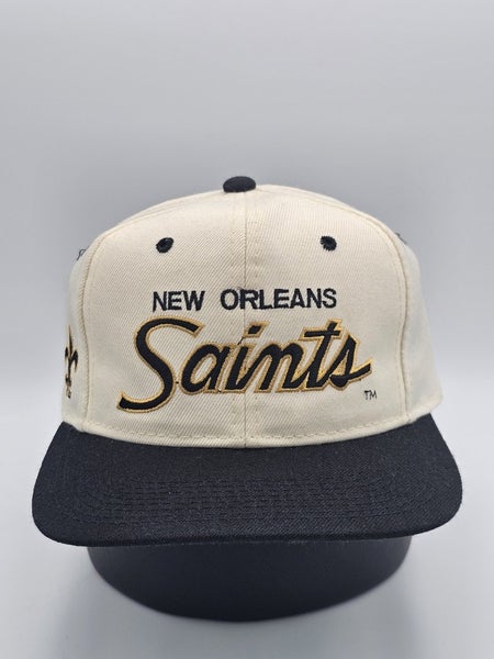 Vintage New Orleans Saints Sports Specialties Wool Blend NFL Script Hat Snapback