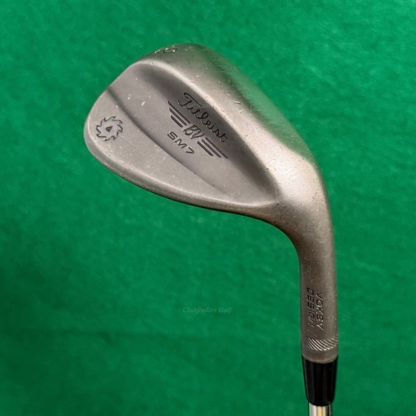 Titleist Vokey SM7 Jet Black 58-14K 58 Lob Wedge Factory Stepped Steel Wedge